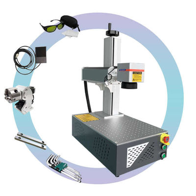 Máquina de marcado con láser UV portátil de escritorio PT 3D de impresión láser de vidrio de PVC metálico