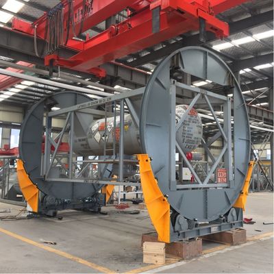 Gran volante automático ISO rotador del tanque 20ft 40ft máquina de rotación del contenedor del tanque ISO