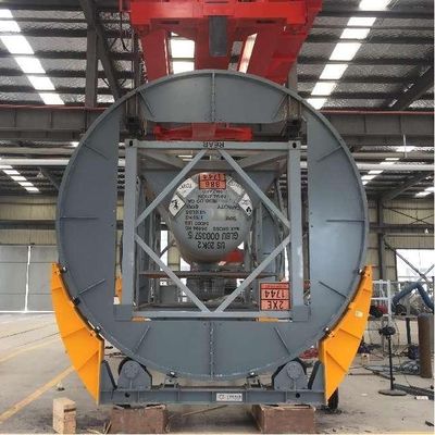 Gran volante automático ISO rotador del tanque 20ft 40ft máquina de rotación del contenedor del tanque ISO