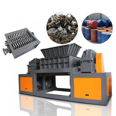 Máquina de trituración de metales de doble eje portátil de alta potencia para el reciclaje de residuos