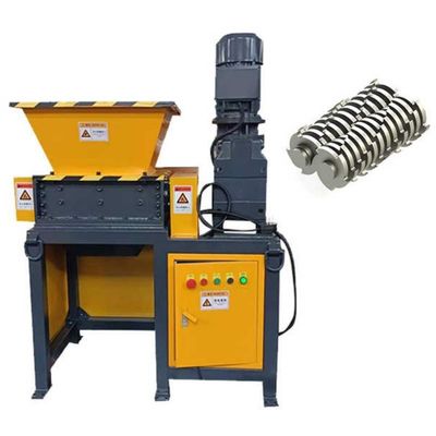Máquina de trituración de chatarra de metal de tamaño medio con ruido bajo automática para plantas / electrodomésticos