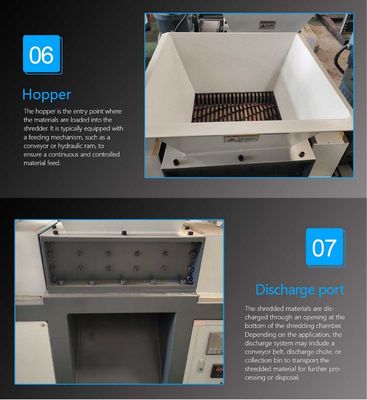 Máquina para triturar metales pesados industriales de doble eje trituración de metales de reciclaje