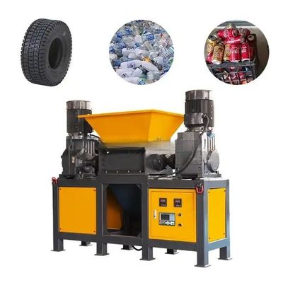 Máquina de trituración de botellas de plástico PET de doble eje multipropósito / trituradora de reciclaje de residuos