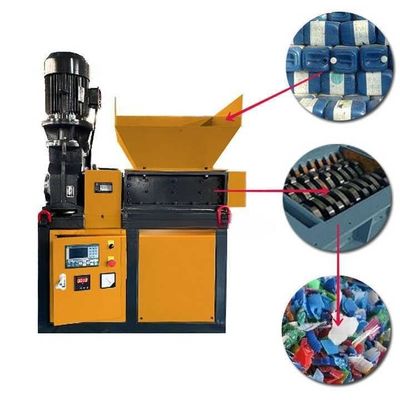 Máquina de trituración de tambores de plástico para residuos sólidos, Mini máquina de trituración de neumáticos de caucho 380V