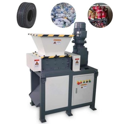 Trituradora de caucho industrial de doble eje para paletas pequeñas y desechos de neumáticos para reciclaje