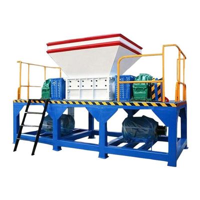 60 a 80 rpm Trampolín de desechos trituradora de neumáticos de dos ejes máquina trituradora de reciclaje de caucho