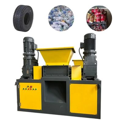 Maquina de trituración de trozos de metal de doble eje para reciclar residuos plásticos