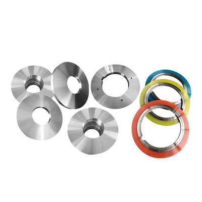 Cuchillo redondo Hojas metálicas para máquinas de corte de rodillos rotativos OEM / ODM