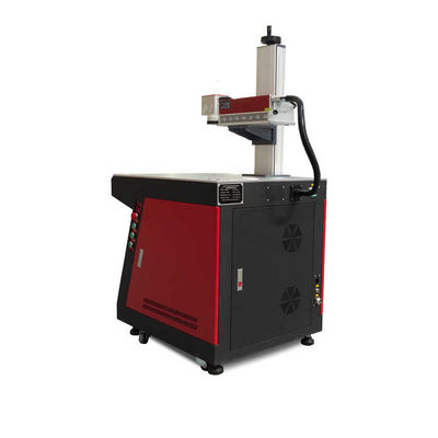 Máquina de marcado con láser UV de 7000 mm/s 3W para pantalones vaqueros de piel cerámicos de plástico