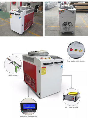 Máquina de soldadura por láser de metal max 2000W para el procesamiento de aluminio de acero inoxidable