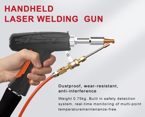Máquina de soldadura por láser de fibra de mano de alta precisión para una precisión de ± 0,02 mm