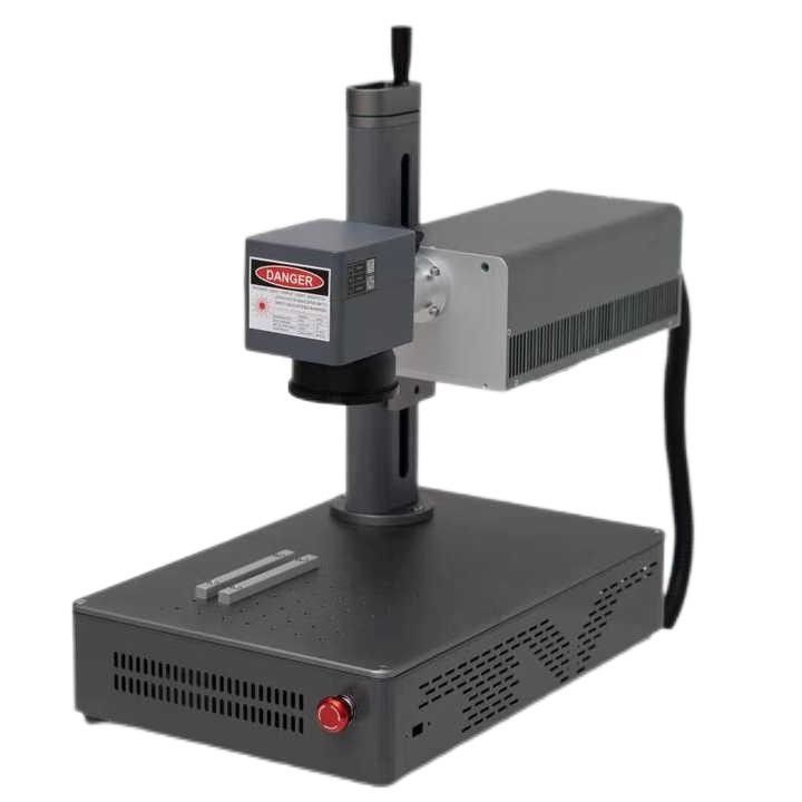 Máquina de marcado con láser de fibra UV, Máquina portátil de marcado con láser de escritorio para metal / plástico
